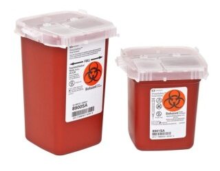 8900SA CONTAINER 1 QT RED BLOOD NDL