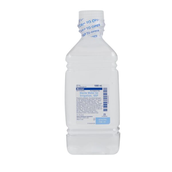 Baxter 2F7114: Sterile Water for Irrigation, 1000 mL Bottle