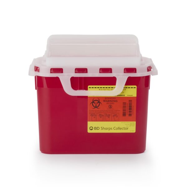 BD 305426 Sharps Container - 5.4 Quart Red Base 12/CS