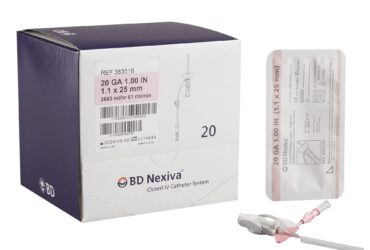 BD 383516 383516: CATHETER IV NEXIVA SNGL PRT 20GX1IN 20/BX 4BX/CA