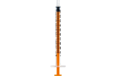 Sol-Millennium 161000LL Sol-M 1ml Insulin Syringe Luer Lock w/o needle (low dead space tip, orange plunger) (800/CS)