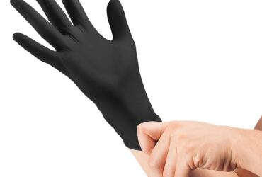 Curaplex 47134: TritonGrip TE Nitrile Exam Gloves, Medium, Black (EXP 02/2025)