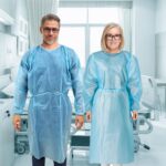 ASP GNA219-CV2 Disposable Isolation Gowns with Knit Cuffs Universal