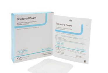 DERMARITE 00298E 00298E: DRESSING BORDERED FOAM 4X4 10/BX BOX
