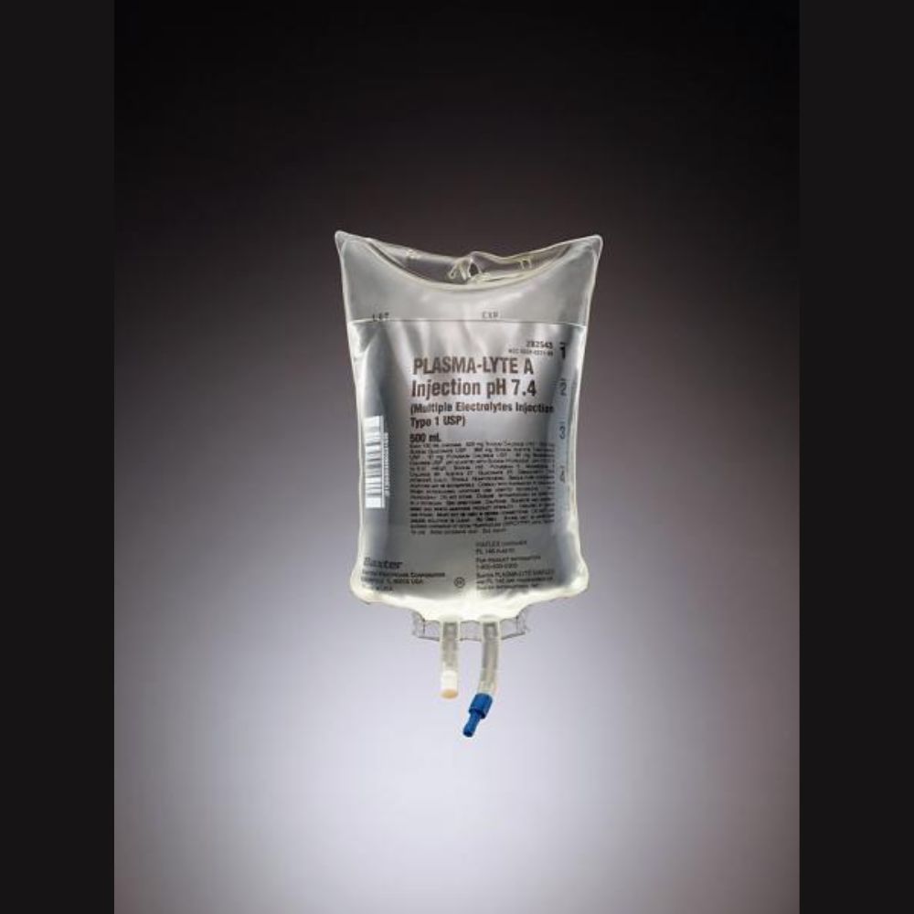 Baxter 2B2543Q- Plasma-Lyte A pH 7.4 IV Solution, 500 mL Baxter 2B2543Q: Plasma-Lyte A pH 7.4 IV Solution, 500 mL