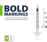 EasyTouch® Vet U-40 Insulin Syringe – 29G x ½", 0.5cc, for Pets, 100/BOX | 500/CASE