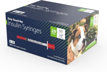 EasyTouch® Vet U-40 Insulin Syringe – 29G x ½", 0.5cc, for Pets, 100/BOX | 500/CASE