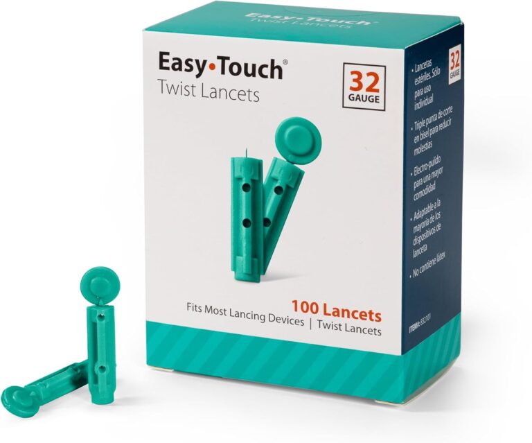 EasyTouch 32G Twist Lancets – Ultra-Fine, Sterile, Universal Fit, 100 per Box | 1000 per Case