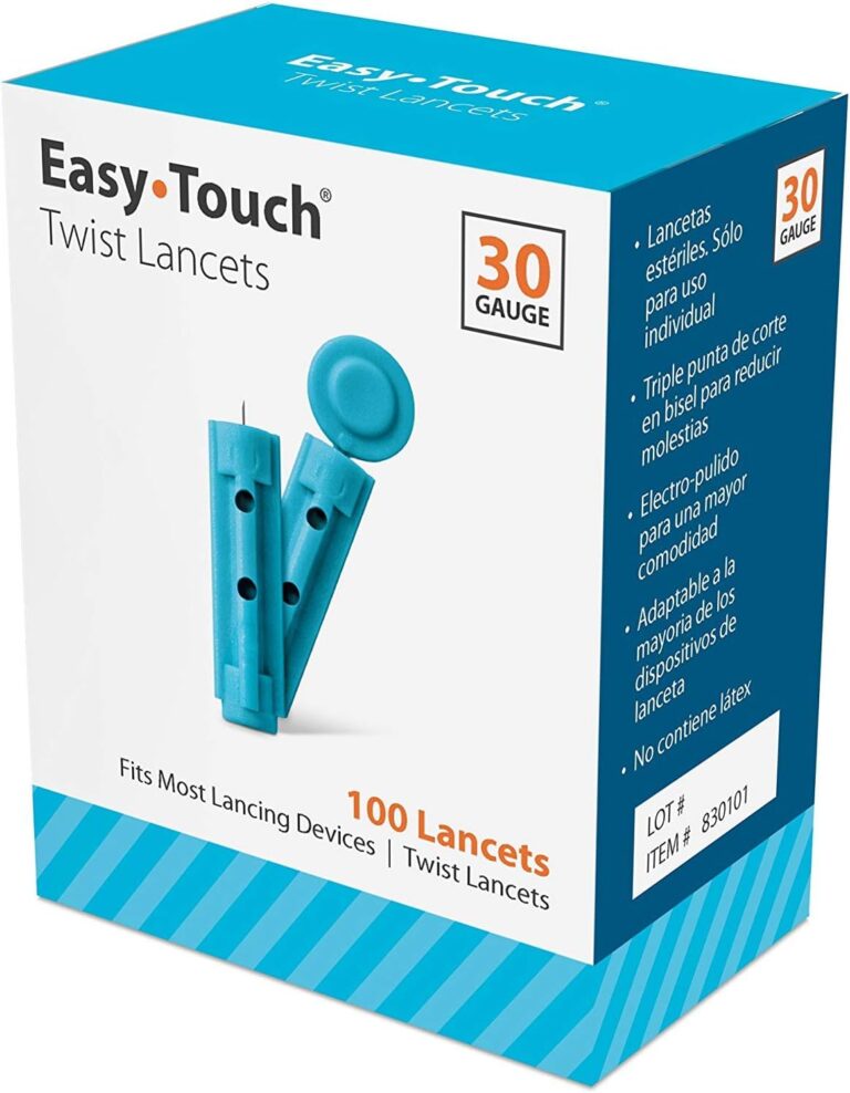 EasyTouch® 30G Twist Lancets – Sterile, Universal Fit, 100 per Box | 1000 per Case