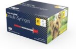 EasyTouch® Vet U-40 Insulin Syringe – 31G x ½", 0.3cc, for Pets, 100/BOX | 500/CASE