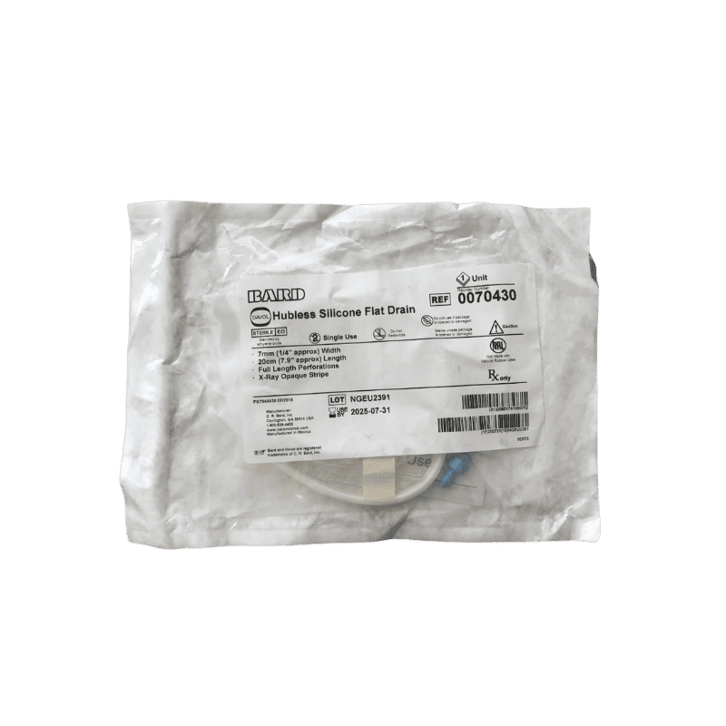 BARD 0070430 Hubless Silicone Flat Drain BARD 0070430 Hubless Silicone Flat Drain