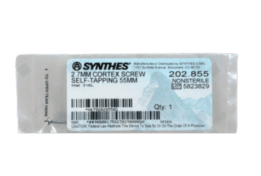 DEPUY SYNTHES 202.855 2.7mm Cortex Screw 55mm
