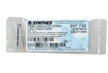 DEPUY SYNTHES 207.632 4.0mm Screw Short Thread 32mm