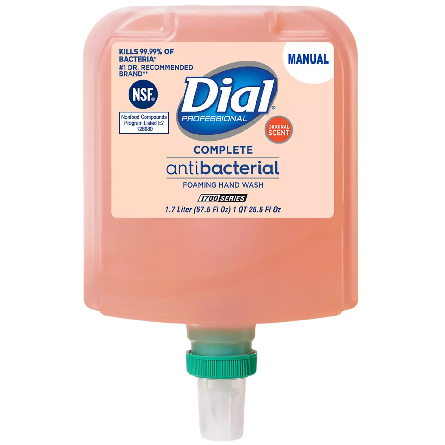 DIAL 1700019723: DIAL COMPLETE ORIGINAL ANTIMICROBIAL 1.7L MANUAL REFILL (Case of 3) DIAL 1700019723: DIAL COMPLETE ORIGINAL ANTIMICROBIAL 1.7L MANUAL REFILL (Case of 3)