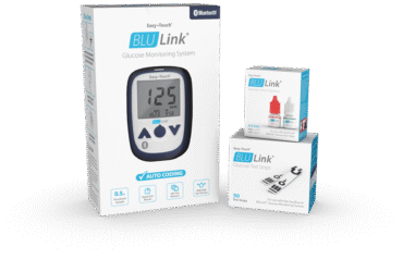 BluLink Blood Glucose Meter Kit – Bluetooth-Enabled Monitoring System,1/Box - 6/Case