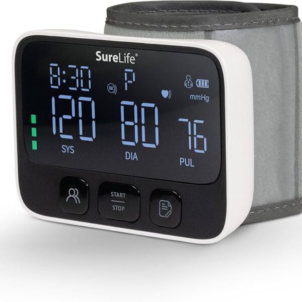 SureLife® Premium Wrist Blood Pressure Monitor – Advanced Digital, 24 Units