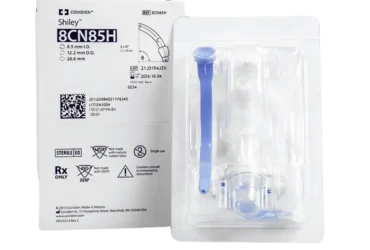 Covidien 8CN85H Tracheostomy Tube – Single Use, No Cuff, 8.0mm ID (Inner Diameter), 85mm Length