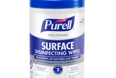 GOJO 9340-06: PURELL® HEALTHCARE SURFACE DISINFECTING WIPES 110 CT CANISTER (Case of 6)
