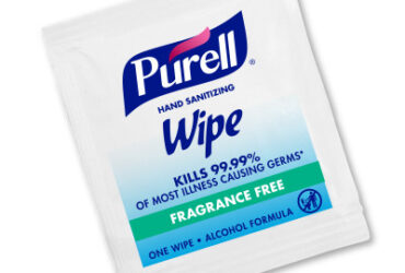 GOJO 9022-10: WIPE SANITIZING INDIVIDUALLY WRAPPED (Case of 10 Boxes of 100)  