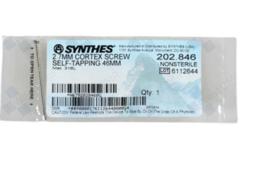 DEPUY SYNTHES 202.846 2.7MM CORTEX SCREW SELF-TAP 46MM