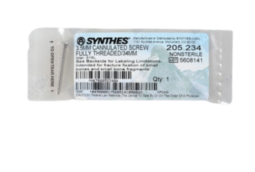 DEPUY SYNTHES 205.234 3.5MM CANN SCREW FULL THREAD 34MM