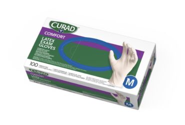 CURAD Powder-Free Textured Latex Exam Gloves (CUR8104)