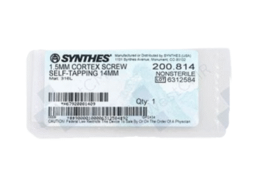 DEPUY SYNTHES 200.814 1.5mm Cortex Screw 14mm