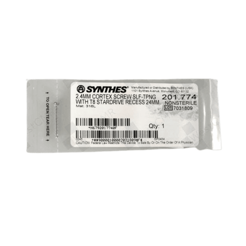 DEPUY SYNTHES 201.774 2.4MM CORTEX SCREW 24MM DEPUY SYNTHES 201.774 2.4MM CORTEX SCREW 24MM