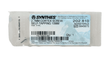 DEPUY SYNTHES 202.810 2.7MM SCREW SELF-TAPPING 10MM