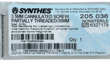 DEPUY SYNTHES 205.036 CANNULATED SCREW 36MM