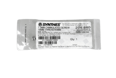 DEPUY SYNTHES 208.880 7.3mm Cannulated Screw 80mm