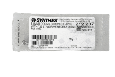 DEPUY SYNTHES 212.207 5.0MM LOCKING SCREW 26MM