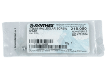 DEPUY SYNTHES 215.060 4.5MM MALLEOLAR SCREW 60MM