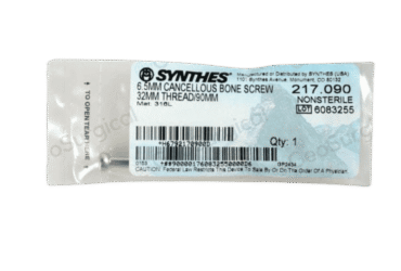 DEPUY SYNTHES 217.090 6.5MM CANCELL BONE SCREW 90MM