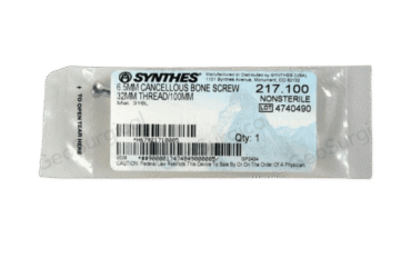 DEPUY SYNTHES 217.100 6.5MM BONE SCREW 100MM