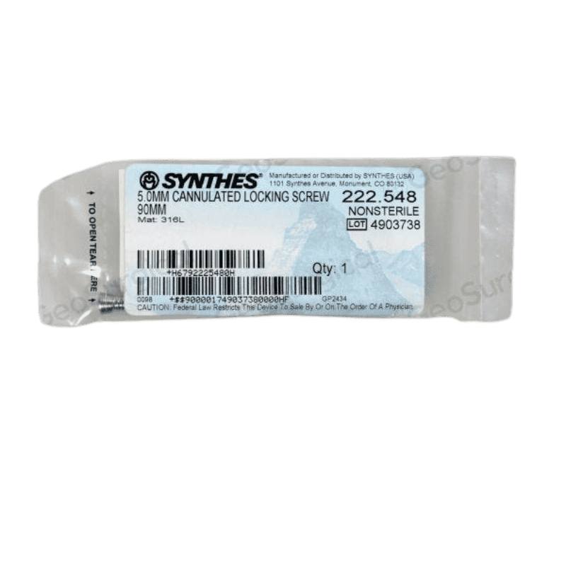 DEPUY SYNTHES 222.548 5.0MM LOCK SCREW 90MM DEPUY SYNTHES 222.548 5.0MM LOCK SCREW 90MM