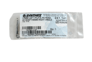DEPUY SYNTHES 241.141 3.5MM LCP T-PLATE 56MM RIGHT ANGLE
