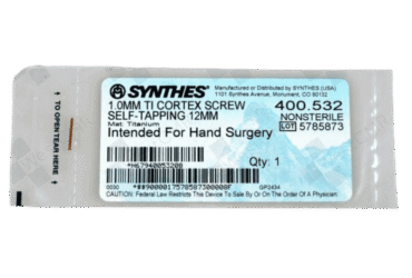 DEPUY SYNTHES 400.532 1.0MM TI CORTEX SCREW 12MM