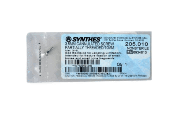 DEPUY SYNTHES 205.010 3.5MM CANN SCREW PARTIAL THREAD 10MM