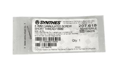 DEPUY SYNTHES 207.618 4.0mm Cannulated Screw 18mm