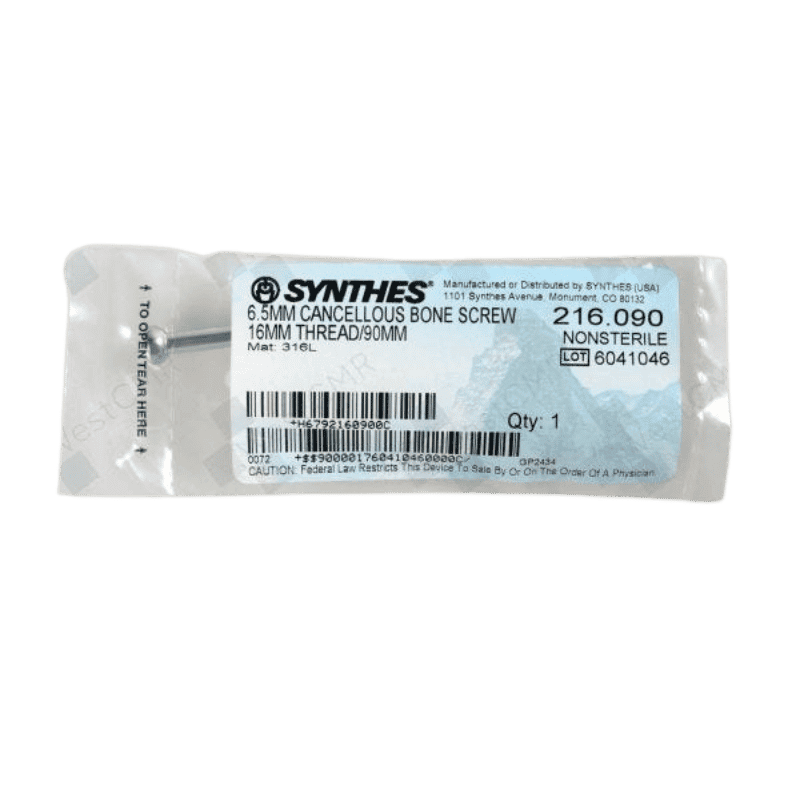 DEPUY SYNTHES 216.090 6.5MM BONE SCREW 90MM DEPUY SYNTHES 216.090 6.5MM BONE SCREW 90MM