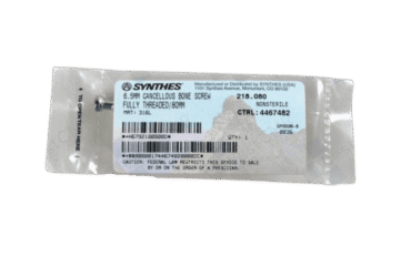 DEPUY SYNTHES 218.080 6.5MM CANCELLUS SCREW 80MM