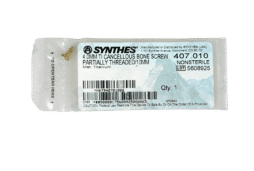 DEPUY SYNTHES 407.010 BONE SCREW THREAD 10MM