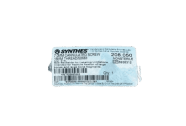 DEPUY SYNTHES 208.05 7.0MM CANN SCREW 16MM THREAD 50MM