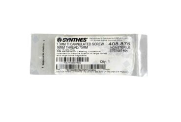 DEPUY SYNTHES 408.875 7.3MM TI CAN SCREW 16THREAD 75MM