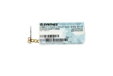 DEPUY SYNTHES 449.913 2.4MM TI T-PLATE 2/8 HOLE 54MM