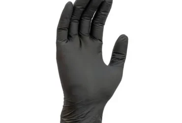 Ambitex NLG720BLK 6 Mil Exam Grade Black Nitrile Powder-Free Large Case Of 10