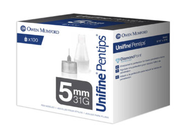 Unifine Pentips Standard Pen Needles 5mm x 31G – 100 Count per Box (50 Boxes per Case)