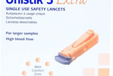 Unistik 3 Extra Side-Activated Safety Lancets 21G x 2.0mm – Comfortable and Gentle, 100 Count per Box (40 Boxes per Case)