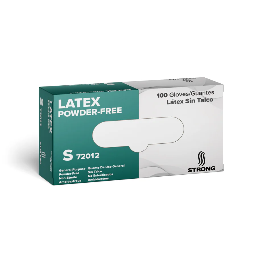72012-LatexGP_1_900x STRONG Latex Glove - Powderfree - Small 72012 100 per box, 10 boxes/case - Image 1